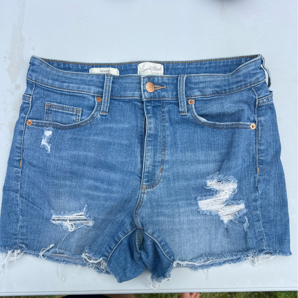 Universal Thread Blue Distressed Jean Shorts